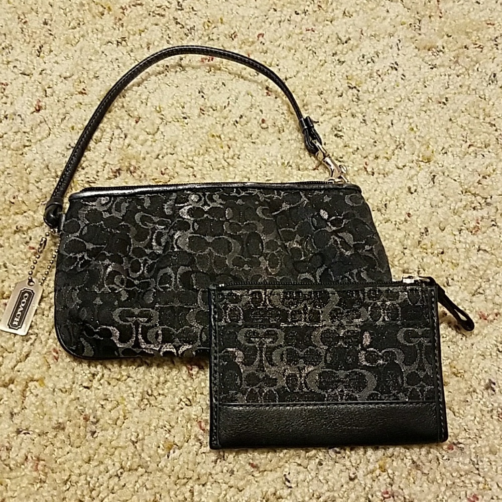 Coach Wristlet with matching Coin Purse